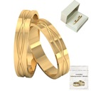 ЗОЛОТЫЕ ОБРУЧАЛЬНЫЕ КОЛЬЦА ВОЛНЫ ПОЛЬСКОЕ СЕРЕБРО 925 ПРОБЫ