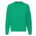 Мужской свитшот THICK реглан - CLASSIC - FRUIT OF THE LOOM kelly green XL