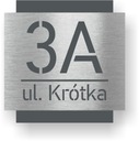 Адресная табличка НОМЕР | АДРЕС ДОМА, ЗАБОР| 25х25см