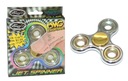 FIDGET SPINNER JET SPINNER 3 КОЛЕСА СЕРЕБРЯНЫЙ МЕТАЛЛ