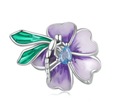 Подвески-подвески-цветы Подвески-стрекозы Кулон, серебро