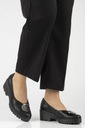 FILIPPO Женские кожаные туфли на платформе, черные туфли без шнуровки 40