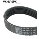 CORREA DE CUÑA MULTICOSTAL SKF VKMV 6PK1318 