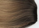Длинный ПАРИК с эффектом омбре, темно-БЛОНД, прямые волосы.
