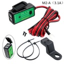 STYL M2 DOBLE ADAPTADOR USB 12V 3.1A/8A TYPE-C, C 