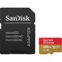SanDisk microSDXC Extreme 256GB 190/130 MB/s A2 C10 V30 UHS-I U