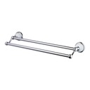 Вешалка Bisk Grenada 460 двойная хром/белый