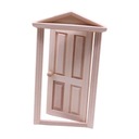 mini drevený model dverí kľučka Vnútri s Séria diy rzemiosło wystrój pokoju w domku dla
