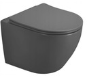 VELDMAN MISA WC VITO RIMLESS SZARY MAT DESKA SLIM