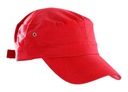 CZAPKA PATROLÓWKA ARMY Z DASZKIEM 100% BAWEŁNA CZERWONA