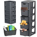 КНИЖНЫЙ ШКАФ, СУНДУК, ПОЛКА ДЛЯ ШКАФА, СТОЙКА С 5 КОРЗИНАМИ ИЗ РОТАГА КОРЗИНЫ ДЛЯ ВАННОЙ КОМНАТЫ BRANQ