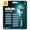 БРИТВА GILLETTE MACH 3 + 12 КАРТРИДЖЕЙ