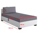 Односпальная кровать Диван-кровать Pola 90, бесплатная подушка
