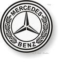 ТермоНАШИВКИ - MERCEDES BENZ вышивка 70 мм
