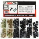 автомобиль монтажные винты лист металла клипы лист металла клипы 170pcs