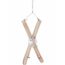 РОЖДЕСТВЕНСКИЙ КУЛОН, деревянные лыжи, светодиодные фонари.