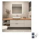 СВЕТОДИОДНОЕ ЗЕРКАЛО 80х80 см СВЕТОДИОДНАЯ КВАДРАТНАЯ ПОДСВЕТКА СОВРЕМЕННАЯ ФРЕЗИЯ