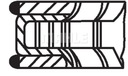 MAHLE PIERŚCIENIE TŁOKOWE OPEL DOHC 1,0-1,2B 72,50 STD