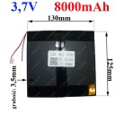 Аккумулятор для планшета 8–10 дюймов, 8000 мАч