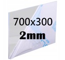 PLEXI / PLEXI / PLEXI / ПРОЗРАЧНАЯ АКРИЛОВАЯ ПЛИТА PLEXA на заказ размером 700x300x2 мм