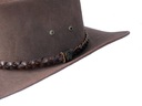 Kovbojský kožený klobúk hnedý s opletením EAN (GTIN) 44443323