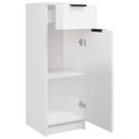 vidaXL Kúpeľňová skrinka, biela s vysokým leskom, 32x34x90 cm Farba nábytku biela