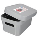 Коробка для контейнера с заглушкой с крышкой 4,5 л серого