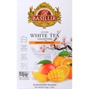 Белый чай Basilur MANGO ORANGE ORANGE Ceylon - 20 ПАКЕТОВ
