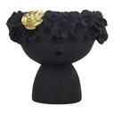 Girl Head Vase Home Kvetináč Vázy Nordic Black Značka žiadna značka