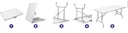  Kód výrobcu Stół Stolik składany rozkładany Walizka biały