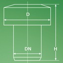 Вентиляционный клапан Durgo DN40 под умывальник, вытяжной воздух 13л/с