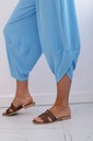 Nohavice so širokou nohavicou a vreckami modré Veľkosť uniwersalny