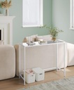 Konzola Songmics biela, kov biely 100 x 80 x 30cm Šírka nábytku 100 cm