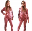 ВЕЛЮРОВЫЙ СПОРТИВНЫЙ КОМПЛЕКТ ДЛЯ ДЕВОЧЕК POWER PINK размер 152/158