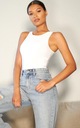 PRETTYLITTLETHING JRP БЕЛЫЙ БАЗОВЫЙ КУЗОВ, ГЛАДКИЙ L