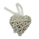 Плетеный кулон в форме коричневого сердца с полным украшением для свадебного приема в деревенском стиле 10 см