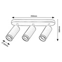 Trojité reflektorové svietidlo stropný spot SENOBIA 73035 Rabalux Napájanie sieťové