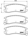 PADS BRAKE BREMBO P 59 027 