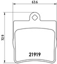 P 50 072 P 50 072 BREMBO ZAPATAS FRENOS MERCEDES-BENZ 