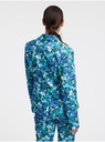 Зелено-синий женский жакет с цветами от ORSAY.