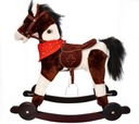 ИНТЕРАКТИВНАЯ ЛОШАДЬ НА КАЧАЮЩИХСЯ НАШИВКАХ Полозья ДЕРЕВЯННЫЕ КОЛЕСА ПУШЕР ЗВУКИ ШАРФ