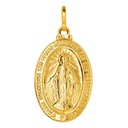 Чудотворная медаль Непорочного зачатия Богоматери, сувенир из золота 585 пробы