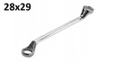 POWERBUILT Накидной ключ двусторонний изогнутый 28x29