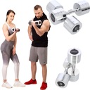 HANTLE CHROMOWANE DO TRENINGU FITNESS 2x 8KG HMS