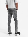 Pánske džínsové nohavice SLIM FIT sivé V4 OM-PADP-0110 S Dominujúca farba sivá