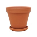 Цветочный горшок CLAY TERRACOTT 14 см + подставка