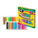 ШКОЛЬНЫЙ Пластилин 24 ЦВЕТА AS ASTR, ЖИВЫЕ ЦВЕТА, БЕЗОПАСНЫЙ ДЛЯ ДЕТЕЙ