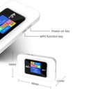 Мобильный роутер, карта micro-SIM, 4G LTE, Wi-Fi, 4 ЖК-дисплея Edup EP-D523, аккумулятор 7 часов