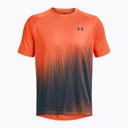 T-shirt treningowy męski Under Armour Tech Fade Wzór dominujący logo