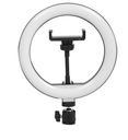 LAMPA PIERŚCIENIOWA RING LED 20cm SELFIE makijaż DO STREAMINGU wejście USB